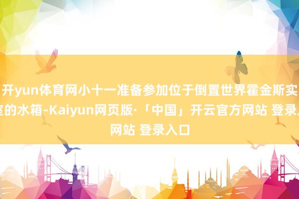 开yun体育网小十一准备参加位于倒置世界霍金斯实验室的水箱-Kaiyun网页版·「中国」开云官方网站 登录入口