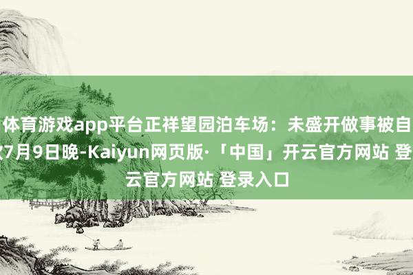 体育游戏app平台正祥望园泊车场:未盛开做事被自动扣款7月9日晚-Kaiyun网页版·「中国」开云官方网站 登录入口